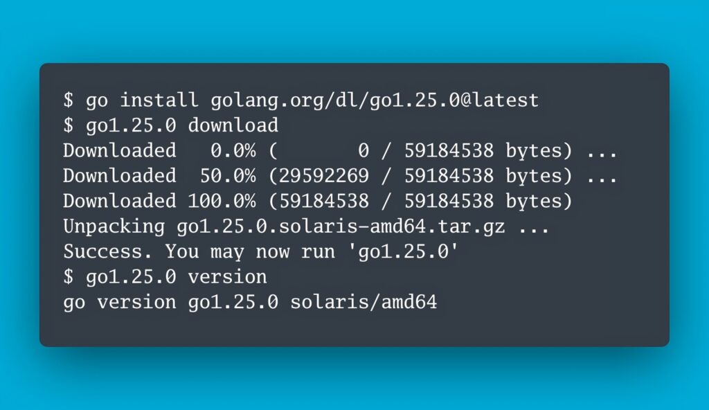 Go language 1.25 improves performance and developer tools